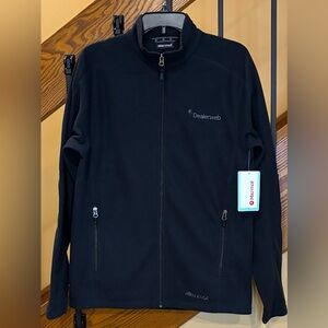 Marmot Men's Rocklin Jacket Has Company Logo Zip Pockets Black SZ Med NWT